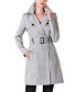 ფოტო #7 პროდუქტის Women's Angie Water Resistant Hooded Trench Coat