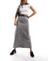 Vero Moda denim maxi skirt in washed grey Graue Jeans, S - EU 36 - фото #1