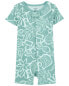 Фото #4 товара Toddler 1-Piece Ocean Print 100% Snug Fit Cotton Romper Pajamas 2T