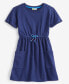 Фото #4 товара Girls French Terry Dress, Created for Macy's