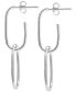 ფოტო #4 პროდუქტის Double Link Wire Drop Earrings, Created for Macy's