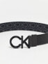 Фото #3 товара Calvin Klein reversible 35mm monogram belt in black