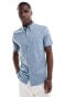 Фото #1 товара Ben Sherman short sleeve oxford shirt in light blue