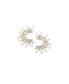 ფოტო #1 პროდუქტის Women's White Crescent Drop Earrings
