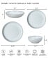 Фото #4 товара White Speckle Stoneware Coupe Dinner Plates, Set of 4