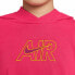 Фото #9 товара Толстовка с капюшоном для девочек CROP HOODIE Nike DM8372 666 Розовый
