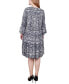 ფოტო #6 პროდუქტის Petite 3/4 Sleeve Tiered Dress