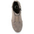 Фото #3 товара Journee Collection Womens Clara Round Toe Inside Zip Wedge Sneakers Taupe 9.5WD