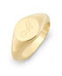 ფოტო #12 პროდუქტის Claire Petite Initial Signet Gold-Plated Ring