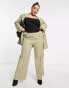 Фото #2 товара ASOS DESIGN Curve commuter suit elastic waist trousers in sage