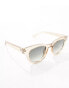 Фото #4 товара AIRE X ASOS dorado square sunglasses in stone with green lens