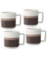 ColorStax Stripe Mugs, Set of 4