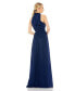 ფოტო #2 პროდუქტის Women's Line Gown With High Neckline