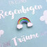 Grußkarte Pin Regenbogen, 1 St