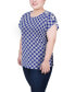 Фото #3 товара Plus Size Short Extended Sleeve Top