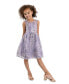 Фото #3 товара Toddler & Little Girls Illusion Sequin Mesh Party Dress