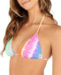 Juniors' Ombre Tie-Dyed Triangle Bikini Top