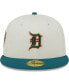 ფოტო #4 პროდუქტის Men's Cream Detroit Tigers Chrome Evergreen 59FIFTY Fitted Hat