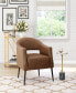 Фото #13 товара 30" Steel, Polyester Berkeley Boho Chic Accent Chair