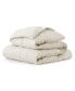 Lightweight White Goose Down Feather Fiber Comforter, California King