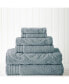 Фото #1 товара 6-Pc. Jacquard/Solid Medallion Swirl Towel Set