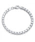 ფოტო #2 პროდუქტის Unisex Solid Mirror Venetian Box Link Chain Bracelet For Men .925 Sterling Silver Made In Italy