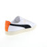 Фото #8 товара Puma Clyde Base L 39941301 Mens White Leather Lifestyle Sneakers Shoes