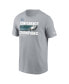 Фото #1 товара Men's Gray Philadelphia Eagles 2022 NFC Champions Trophy Collection T-shirt