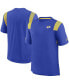 Men's Royal Los Angeles Rams Sideline Tonal Logo Performance Player T-shirt