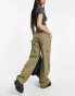 Фото #4 товара ASOS DESIGN Tall oversized cargo trouser in olive