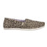 Фото #1 товара TOMS Alpargata Leopard Slip On Womens Beige Flats Casual 10015585T