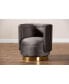 Saffi Glam and Luxe Swivel Accent Chair