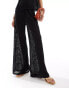 Фото #4 товара Vero Moda pull on sheer textured trouser co-ord in black