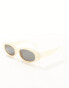 Фото #3 товара Jeepers Peepers oval sunglasses in yellow