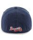 ფოტო #3 პროდუქტის Men's Navy Atlanta Braves Franchise Logo Fitted Hat