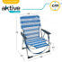 Фото #2 товара Пляжный стул Aktive Складной Синий 44 x 72 x 35 cm (4 штук)