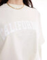 Фото #3 товара 4th & Reckless California logo oversized t-shirt in cream