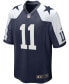 Фото #3 товара Men's Big and Tall Micah Parsons Navy Dallas Cowboys Alternate Game Jersey