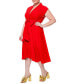 Фото #2 товара Plus Size Honeysuckle Midi Dress