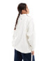 4th & Reckless Hart half zip lounge sweatshirt in cream