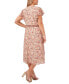 Фото #2 товара Plus Size Flutter-Sleeve Midi Dress
