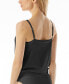 Фото #2 товара Women's Lace-Up Blouson Tankini Top