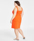Фото #4 товара Trendy Plus Size Ponté-Knit Tank Dress, Created for Macy's