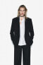 Oversize blazer with padded shoulders