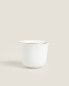 Фото #1 товара Bone china short glass with rim