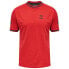 HUMMEL Action Poly short sleeve T-shirt Flame Scarlet / Ebony, S - фото #1