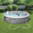 BESTWAY Fast Set Rattan 457x107 cm Round Inflatable Pool