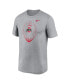 Фото #3 товара Men's Heather Gray Ohio State Buckeyes Primetime Legend Icon Performance T-Shirt