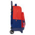 Фото #3 товара Школьный рюкзак с колесиками Atlético Madrid Синий Красный 33 X 45 X 22 cm
