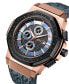 ფოტო #6 პროდუქტის Men's 10 YR Anniversary Saxon Diamond (1/6 ct.t.w.) & 18K Rose-gold Plated Watch